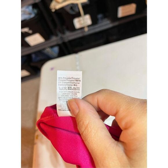 NWT ASOS Club L London Square Neck High Split Maxi Dress Fuschia Pink Size 2‎ - Picture 8 of 10